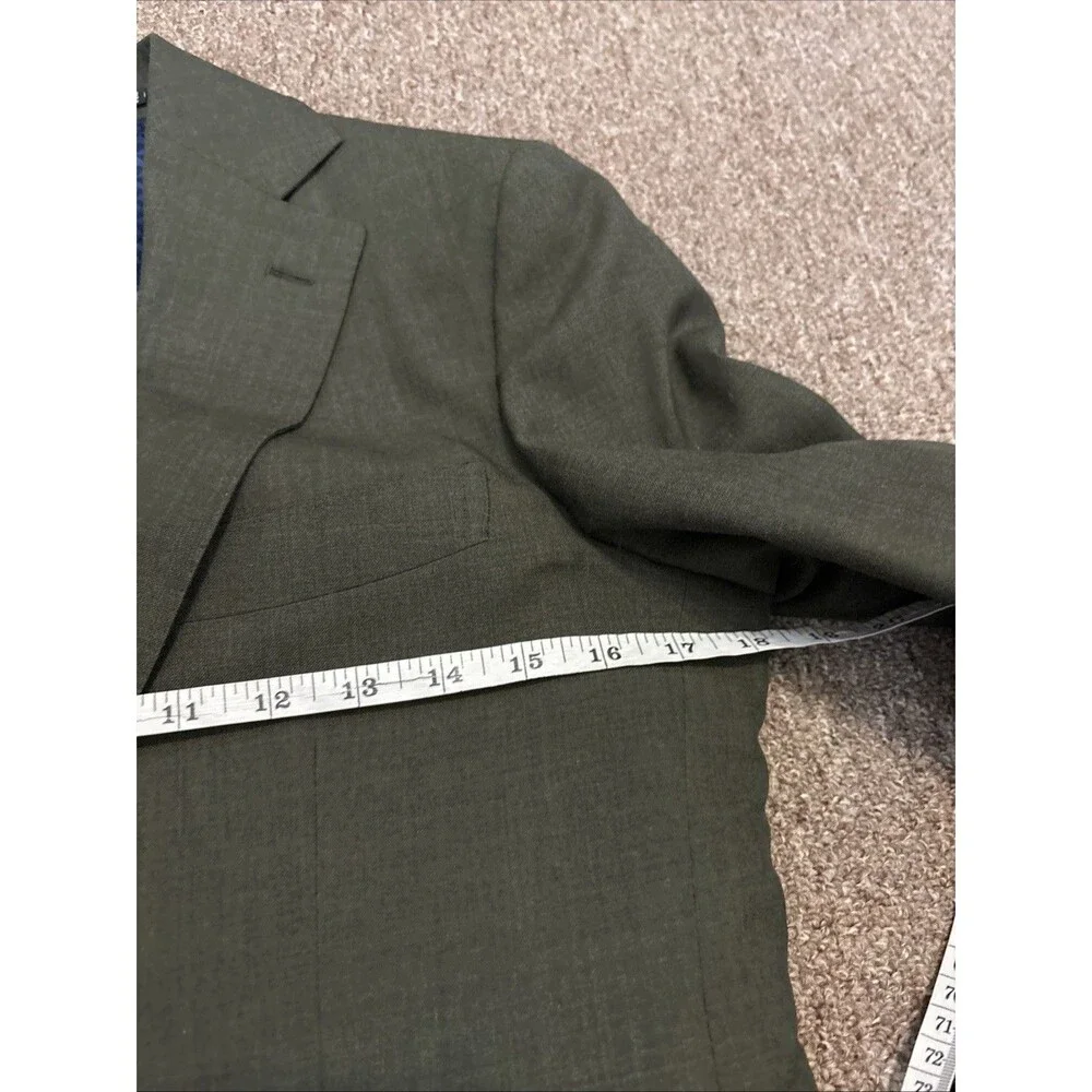 SUITSUPPLY Lazio Green Wool Blazer Sport Coat Jacket 32R Plus Pants 31x31 - Picture 3 of 16
